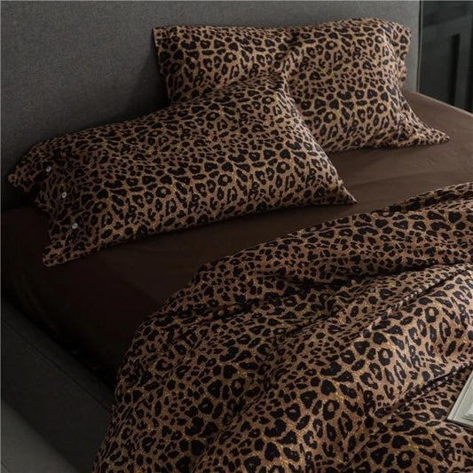 Leo Print - Luxe Egyptisch Katoen Dekbedovertrek