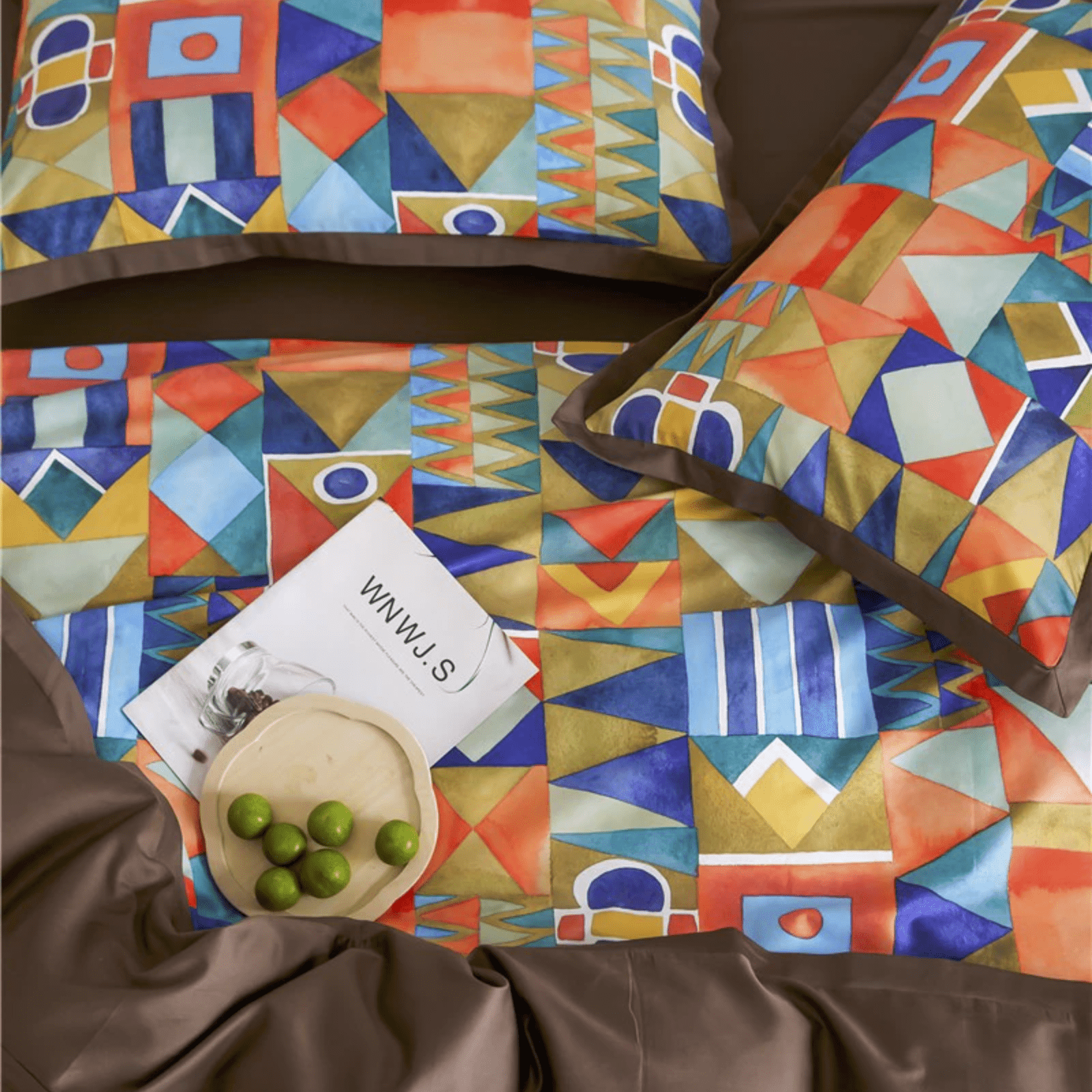 Shapes and Colors – Luxueus Dekbedovertrekset van Egyptisch Katoen