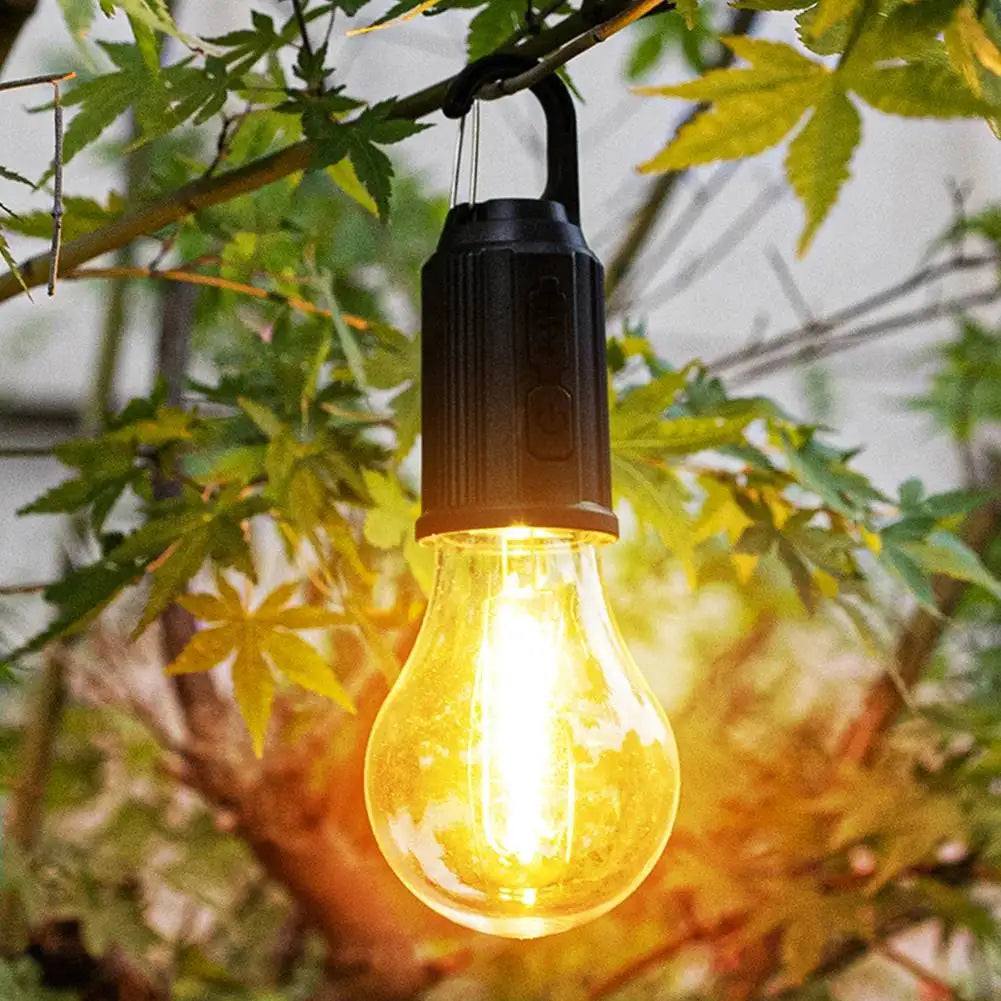 Oplaadbare Retro Gloeilamp - Perfect voor op de Camping!