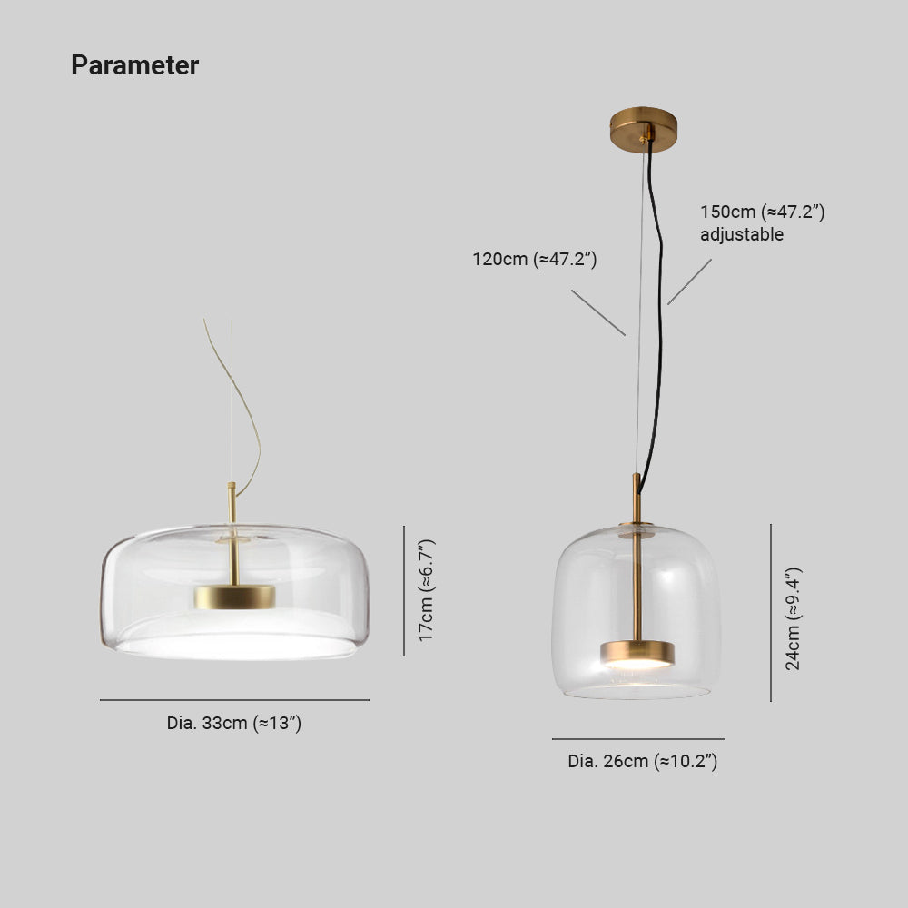 Hailie LED – Retro Amber Hanglamp voor Sfeervolle Verlichting