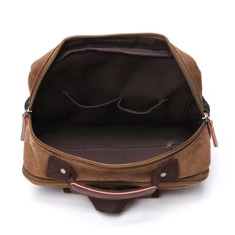 Vintage Canvas Rugzak – Grote Capaciteit Laptop Backpack Heren