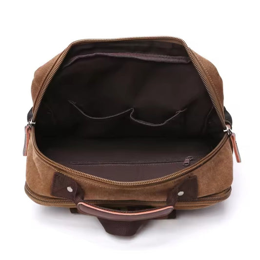 Vintage Canvas Rugzak – Grote Capaciteit Laptop Backpack Heren