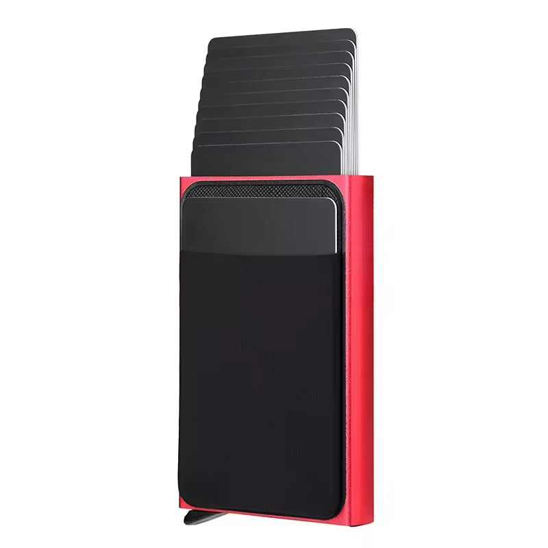 RFID Pop-Up Wallet – Aluminium Kaartenhouder voor 12 Kaarten