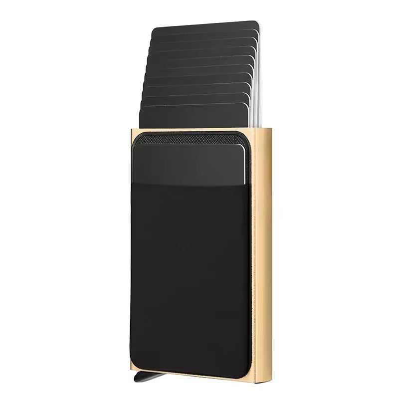 RFID Pop-Up Wallet – Aluminium Kaartenhouder voor 12 Kaarten