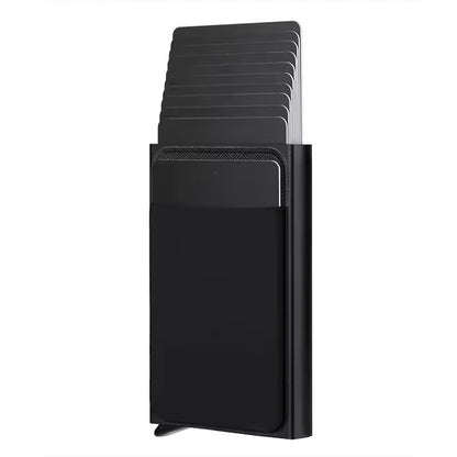 RFID Pop-Up Wallet – Aluminium Kaartenhouder voor 12 Kaarten