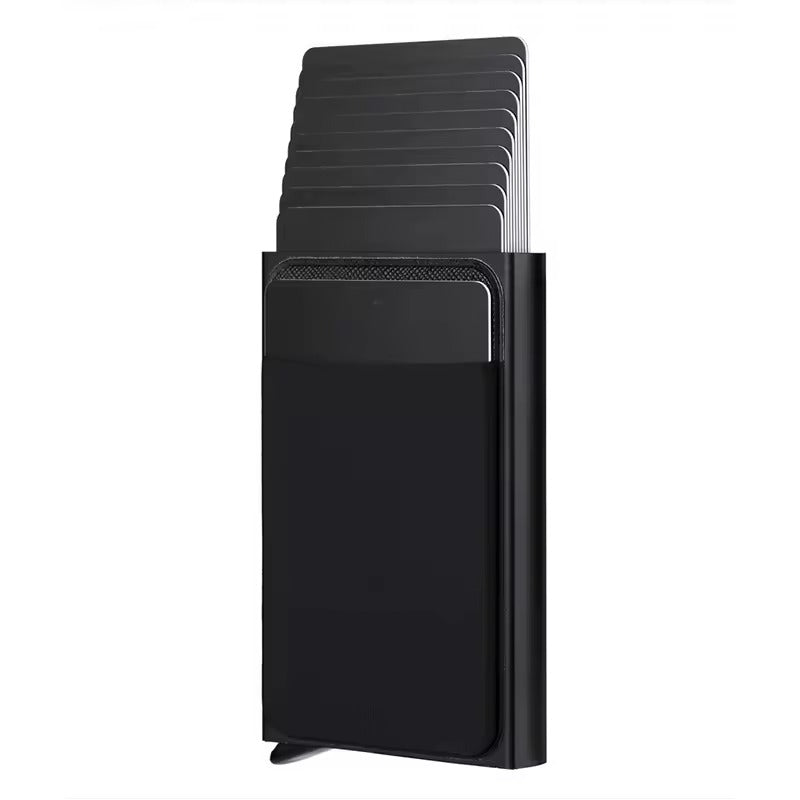 RFID Pop-Up Wallet – Aluminium Kaartenhouder voor 12 Kaarten