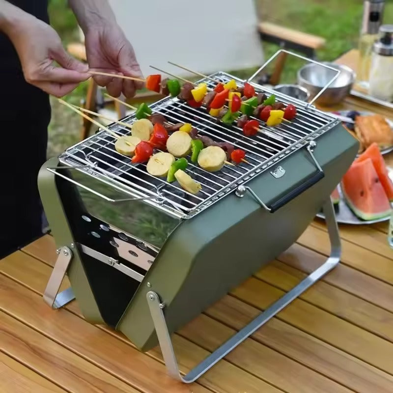Opvouwbare BBQ Grill Draagbaar – Houtskool Barbecue voor Buiten