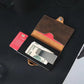 RFID Vintage Pop-Up Wallet – Leren Slimme Portemonnee met Airtag Slot