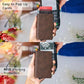 RFID Vintage Pop-Up Wallet – Leren Slimme Portemonnee met Airtag Slot