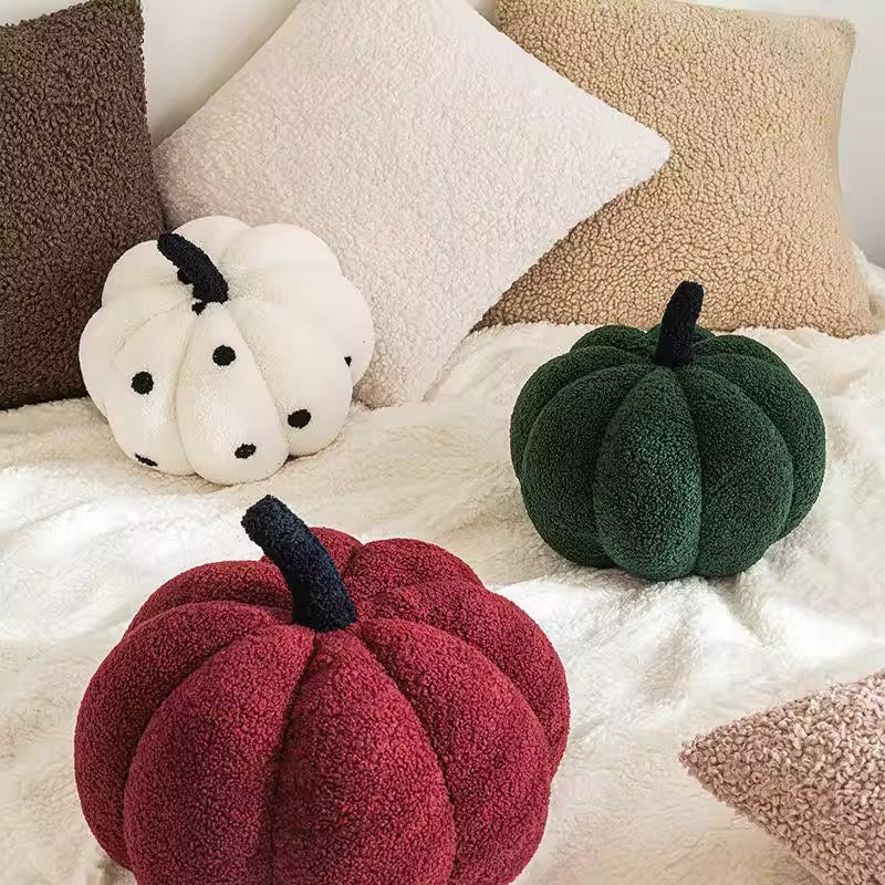 Pompoen Pluche Kussen – Herfst & Halloween Decoratie