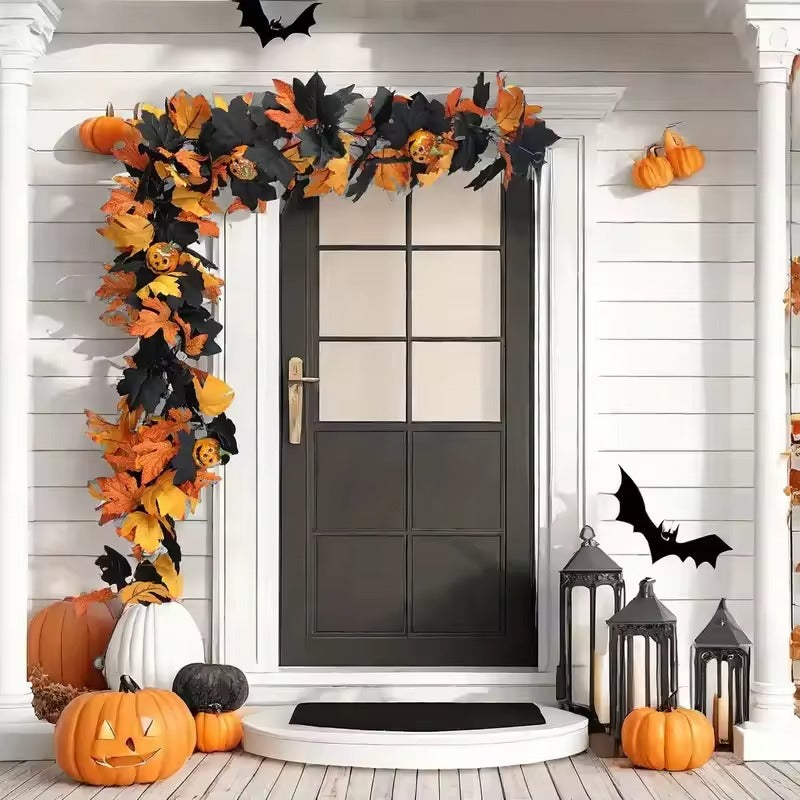 Halloween Slinger – Kunstbladeren & Pompoenen Herfstdecoratie