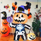 Halloween Opblaasbare Pompoen Skelet 1.7M met Spook en LED Verlichting