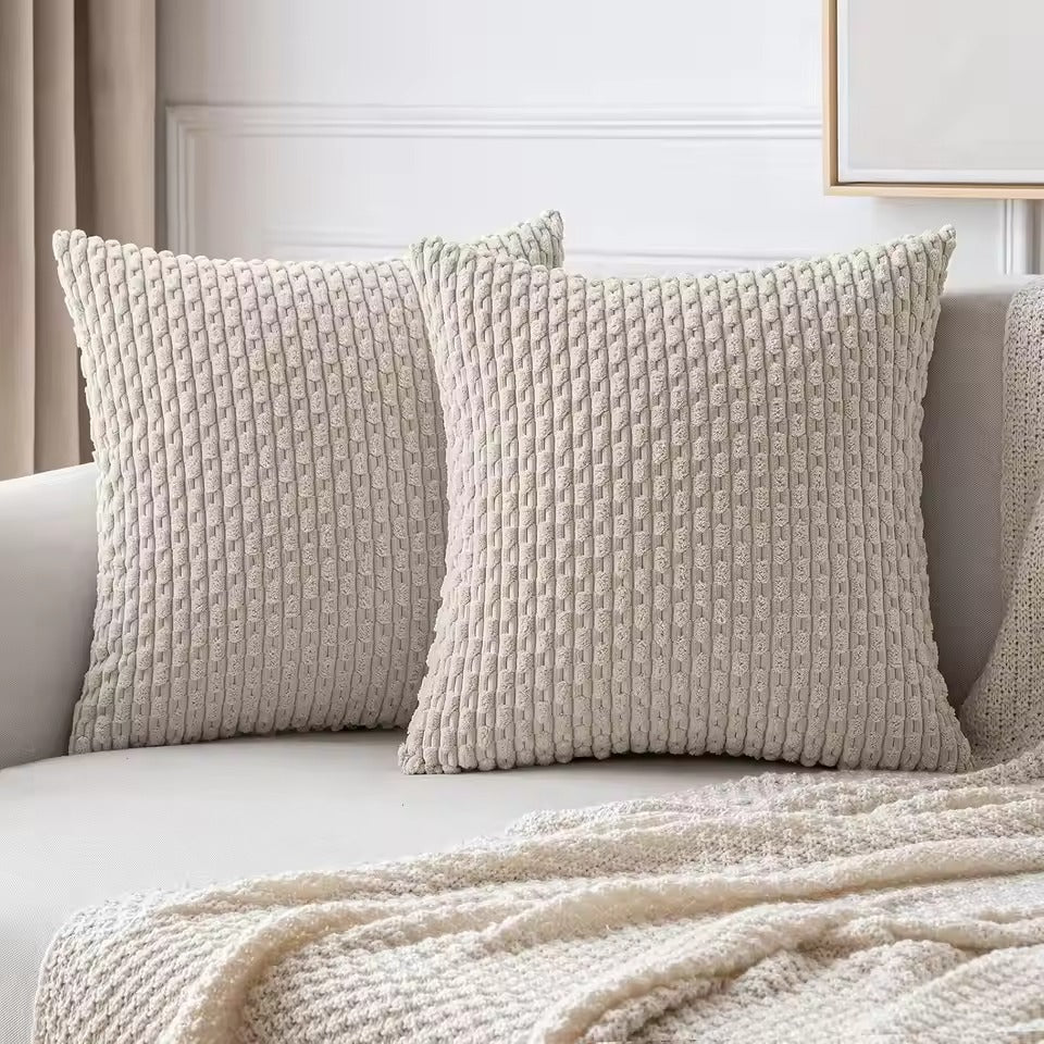 Corduroy Boho Kussenhoes – Zachte Sierkussenhoes voor Bank & Bed