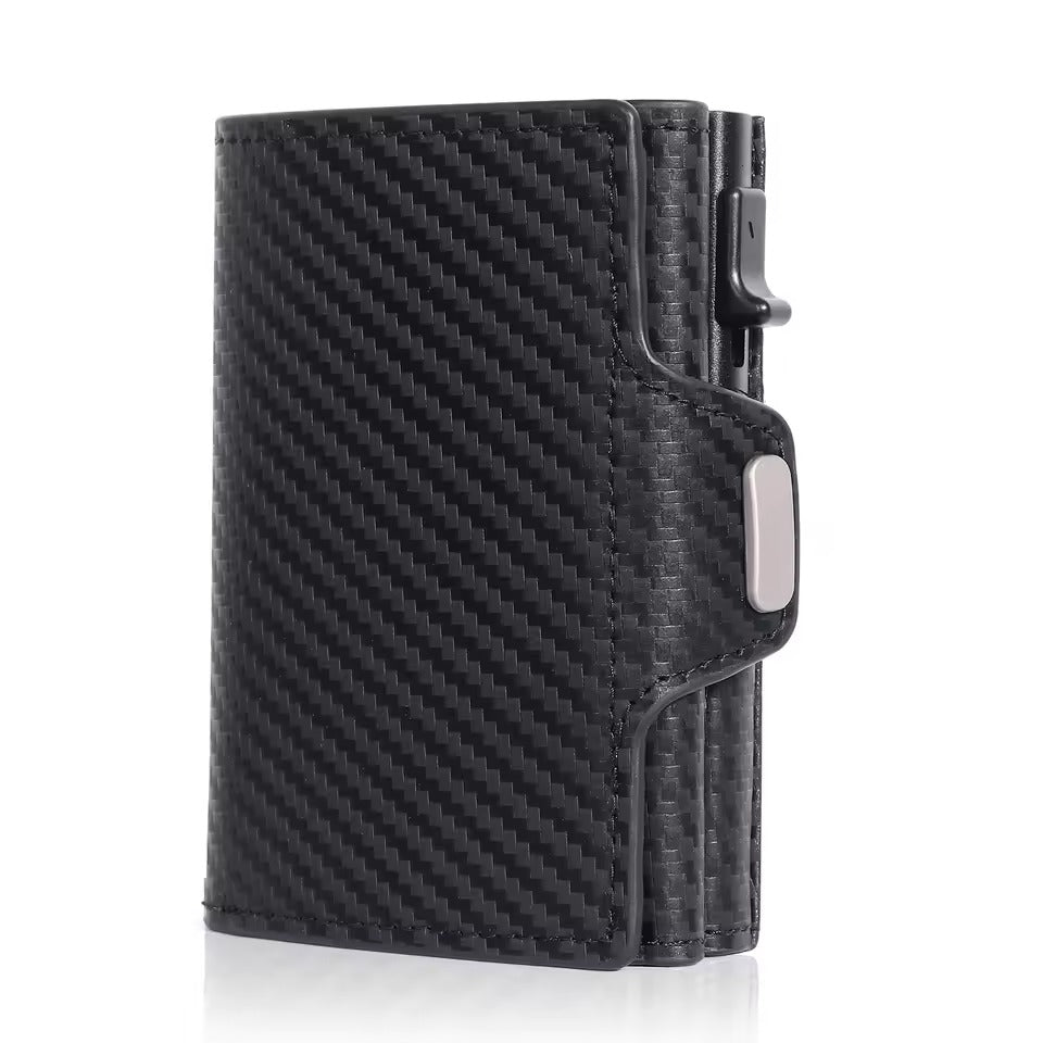 RFID Leren Heren Portemonnee – Compacte Minimalistische Wallet