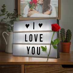 Cinema Lightbox A4 – Lichtbak met 84 Letters & Symbolen