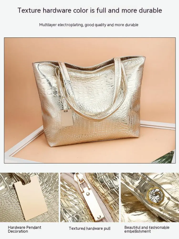 IsabellaBag – Luxe Schoudertas met Krokodillenprint