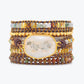 Lunara - Elegante Agaat Maanschijn Wikkelarmband
