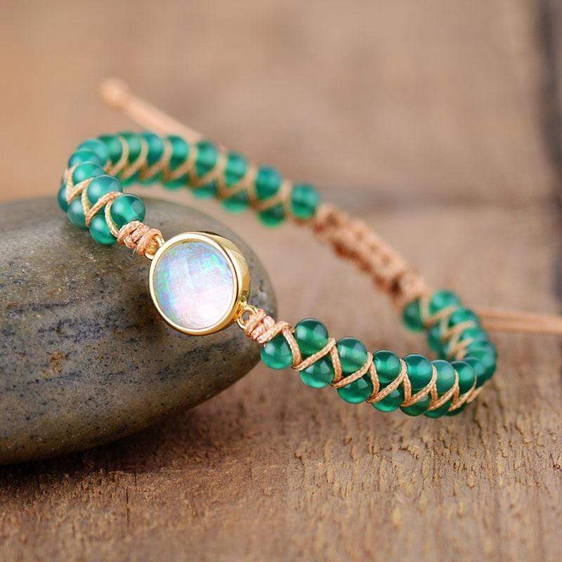 Aurielle – Amethist-Opaal Yoga-Armband voor Harmonie
