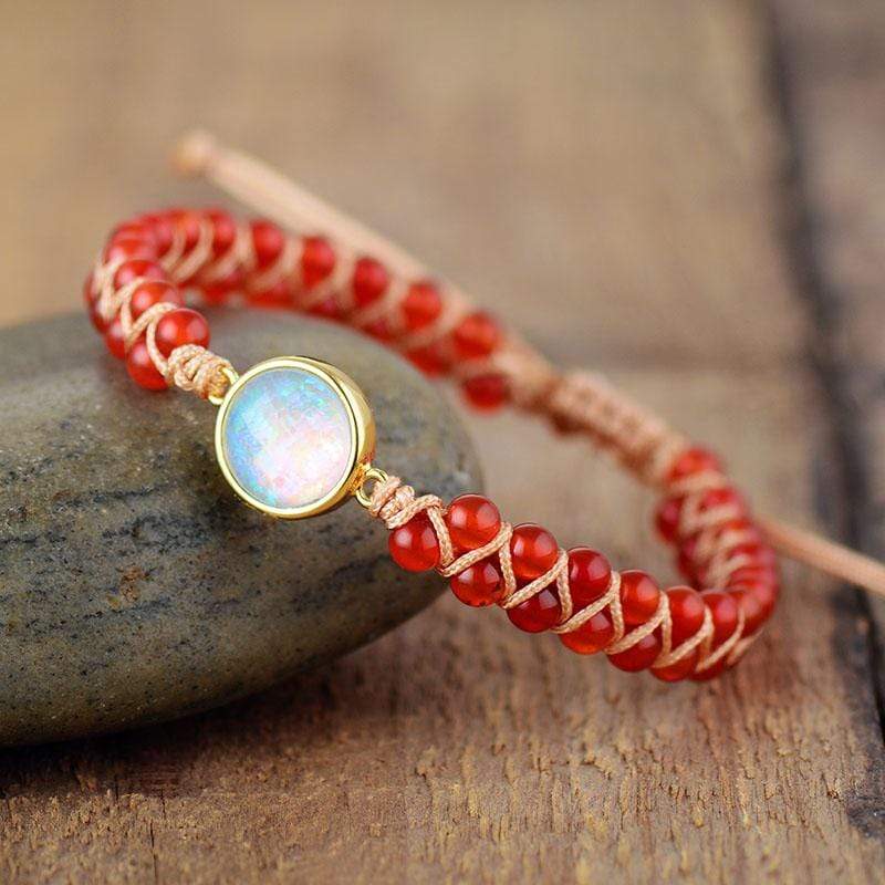 Aurielle – Amethist-Opaal Yoga-Armband voor Harmonie