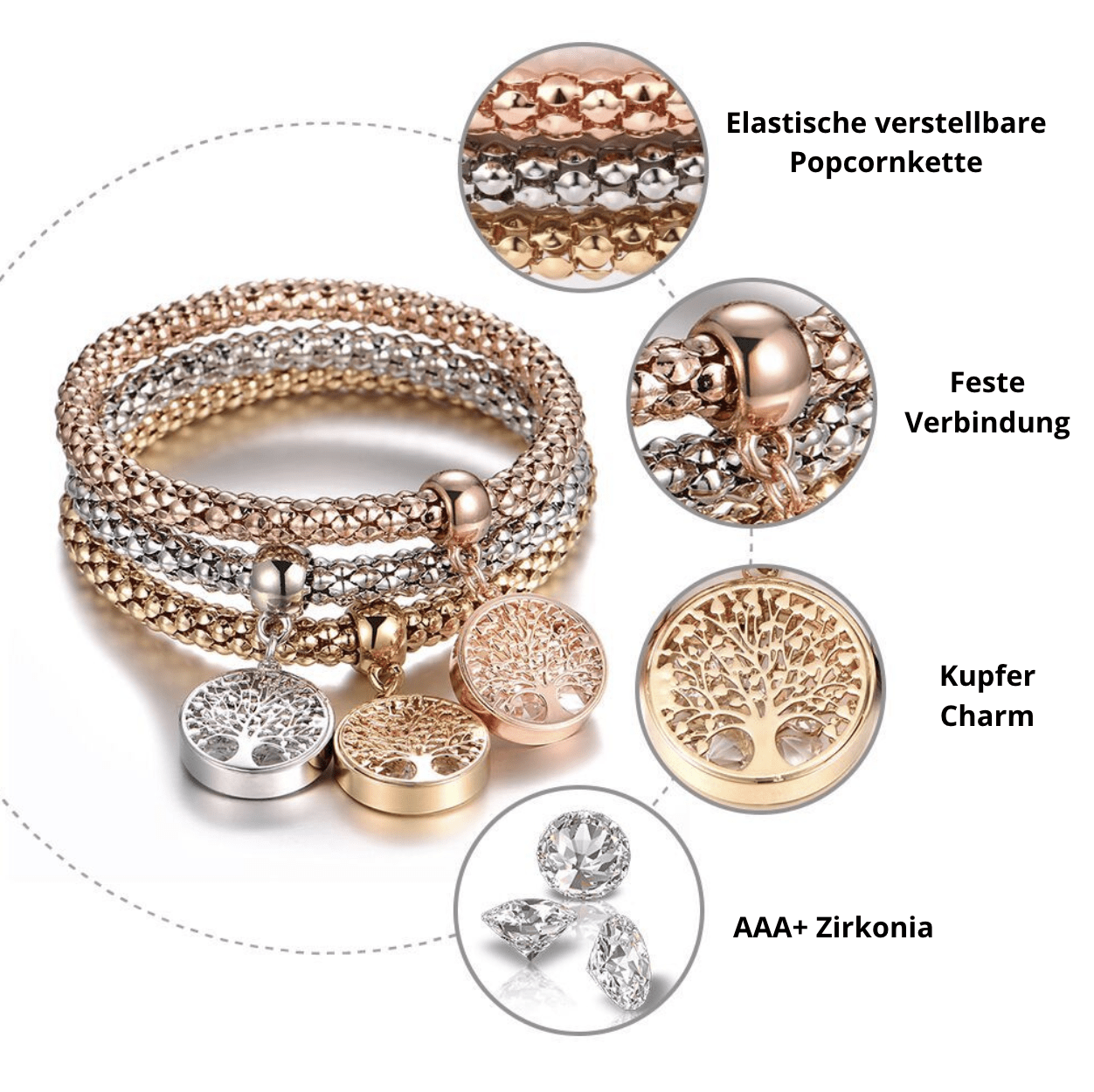 Liora Set – Elegante Armbanden 3-delig