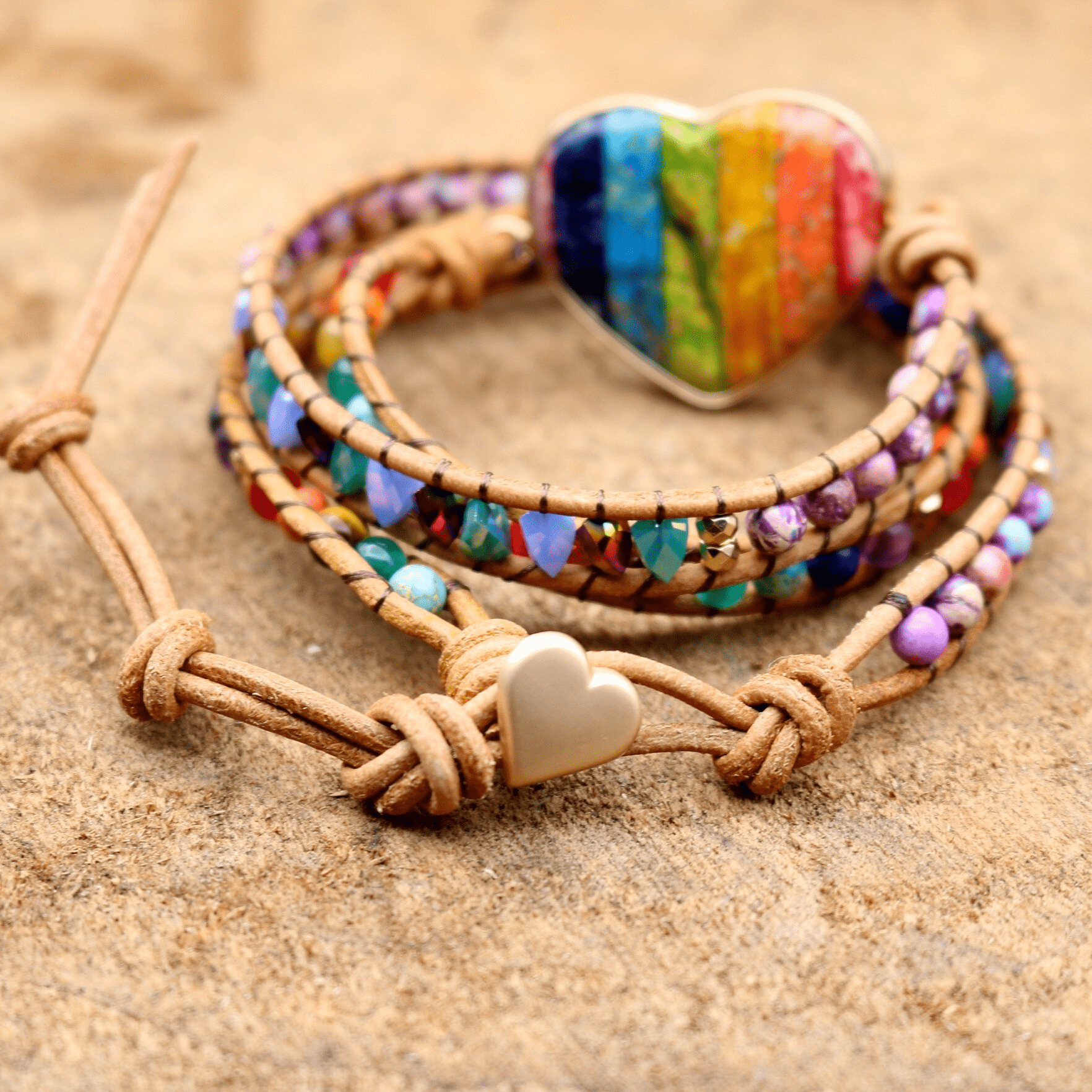 Liora Chakra Heart Wrap Bracelet