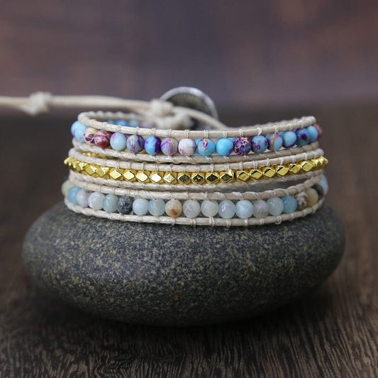Verleidelijk Amarilis Jaspis Wikkelarmband voor Essentiële Energie