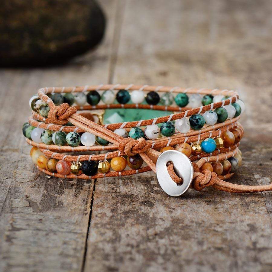 Elina JadeGlow - Elegante Kalmerende Wikkelarmband