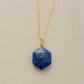 Lapis Lazuli Hexagon Necklace – Tijdloze Elegantie