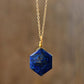 Lapis Lazuli Hexagon Necklace – Tijdloze Elegantie