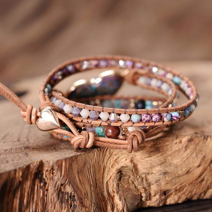 Amaris - Elegante Jaspis Hart Armband