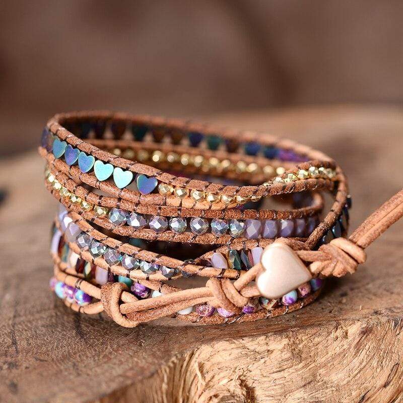 AmoraCharm - Jaspis Wikkelarmband voor Liefde & Bescherming