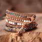 Lunara - Labradoriet Hart Armband met Wikkel
