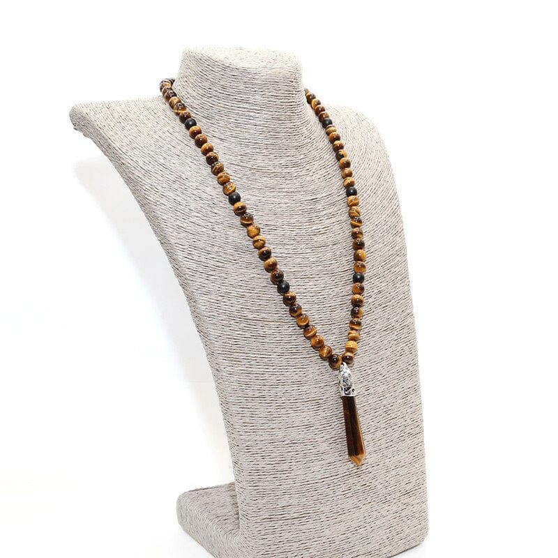 Selene Onyx Mala Necklace - A Touch of Elegance