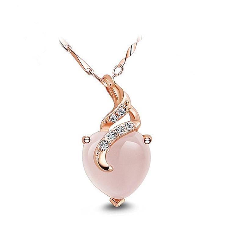 OpalHeart - Elegante Hartvormige Ketting van Calista