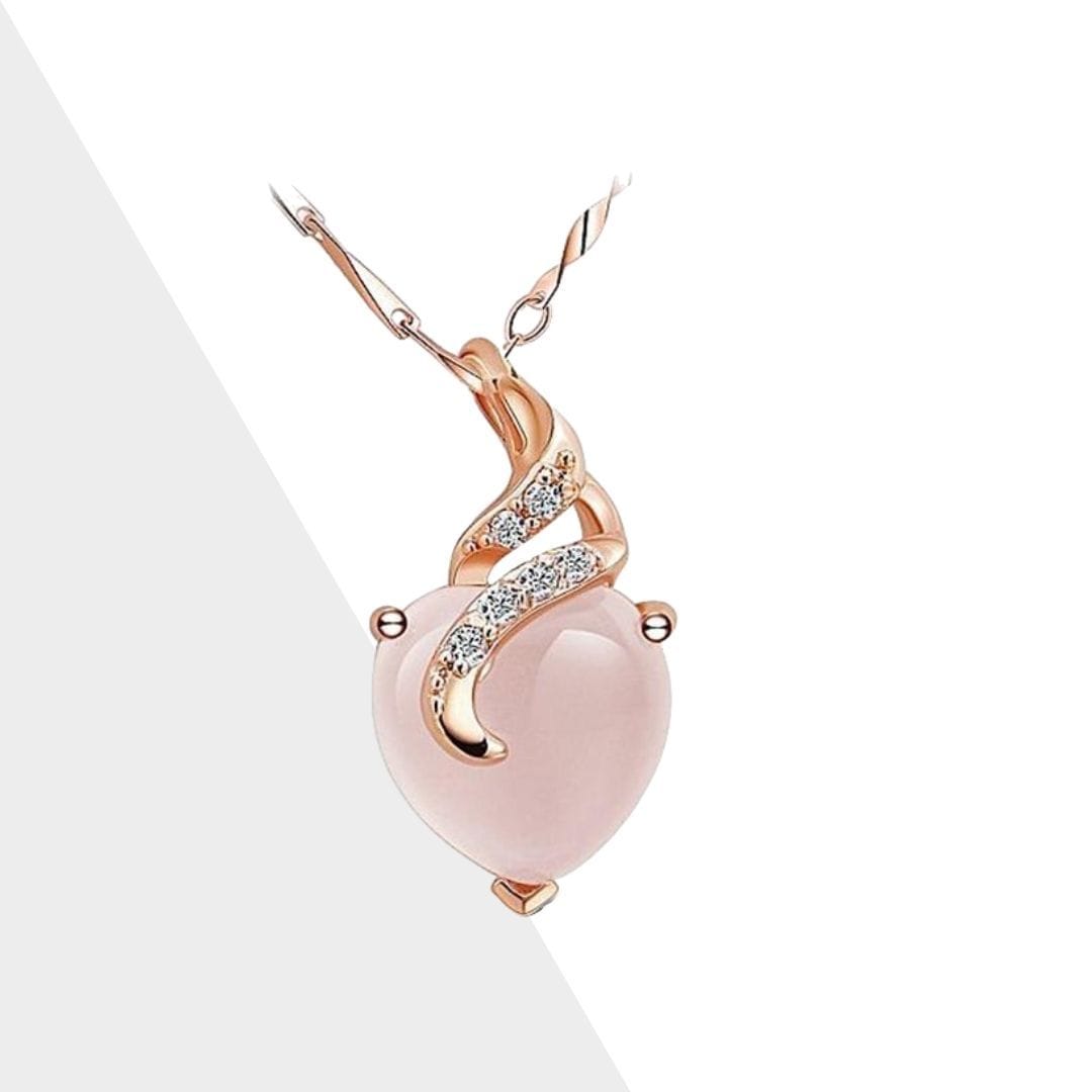 OpalHeart - Elegante Hartvormige Ketting van Calista