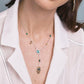 CrystalHamsa - Elegante Zilveren Ketting met Hamsa