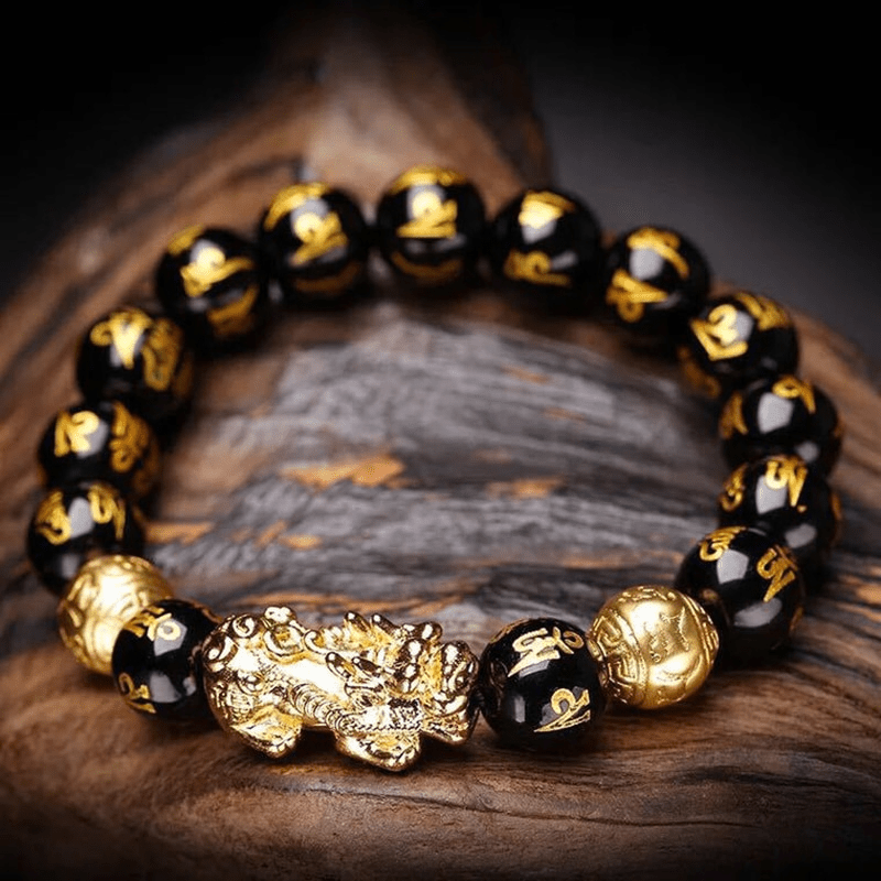Kaelith - Zwarte Obsidiaan Pi Xiu Armband