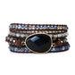 OnyxGlow – Luxe Wikkelarmband voor Dames