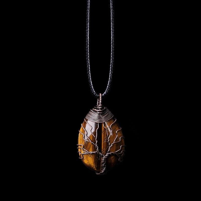 Zarina - Elegante Tijgeroog Draaiketting