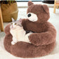 Samiya – Luxe Pluche Kattenbed voor Slaapcomfort