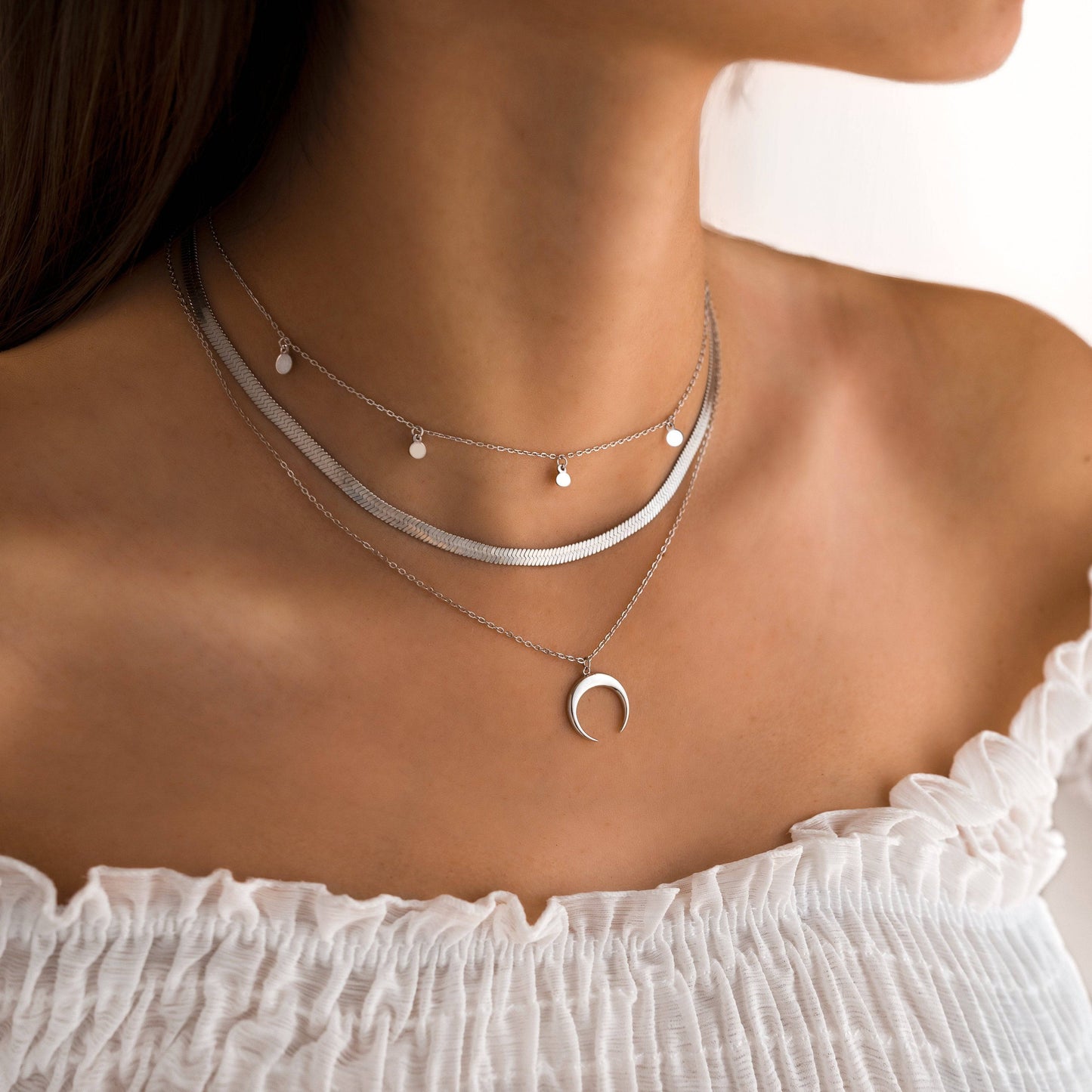 Elegante Platte Ketting - Helena
