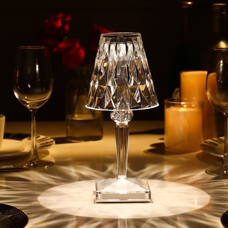 LuxeGlow - Elegante Kristallen Tafellamp voor Woonkamer