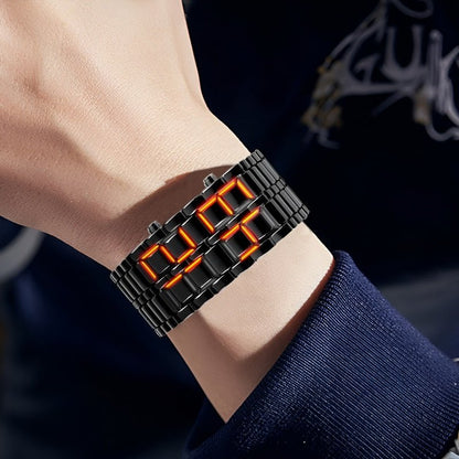 Lava Watch - Trendy LED Polshorloge met Uniek Design