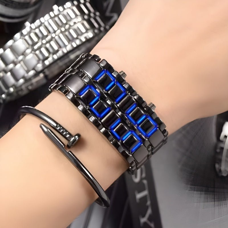 Lava Watch - Trendy LED Polshorloge met Uniek Design