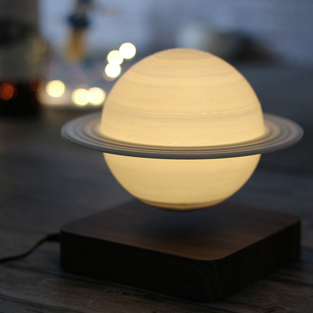 SaturnGlow – Zwevende Designlamp met 3D-Print Technologie