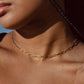 Sleek Paperclip Choker Necklace - Lina
