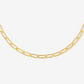 Sleek Paperclip Choker Necklace - Lina