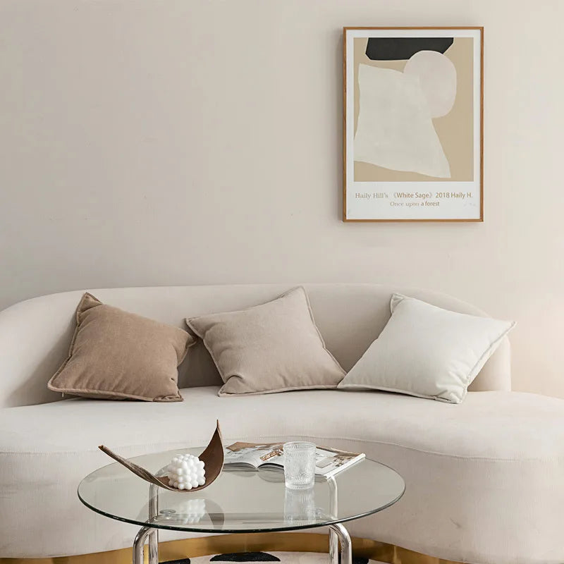 Luxe chenille kussenhoes voor een stijlvolle woonkamer met zachte textuur en elegante uitstraling