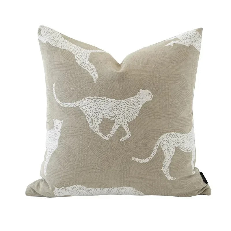 VelvetGlow Kussenhoes - Dubbelzijdige Geometrische Kussenhoes van Luxe Jacquard