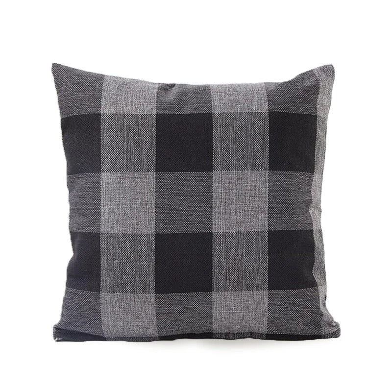 Harmonie Home Kussenhoes - Tijdloze Ruit Kussenhoes voor Elk Interieur